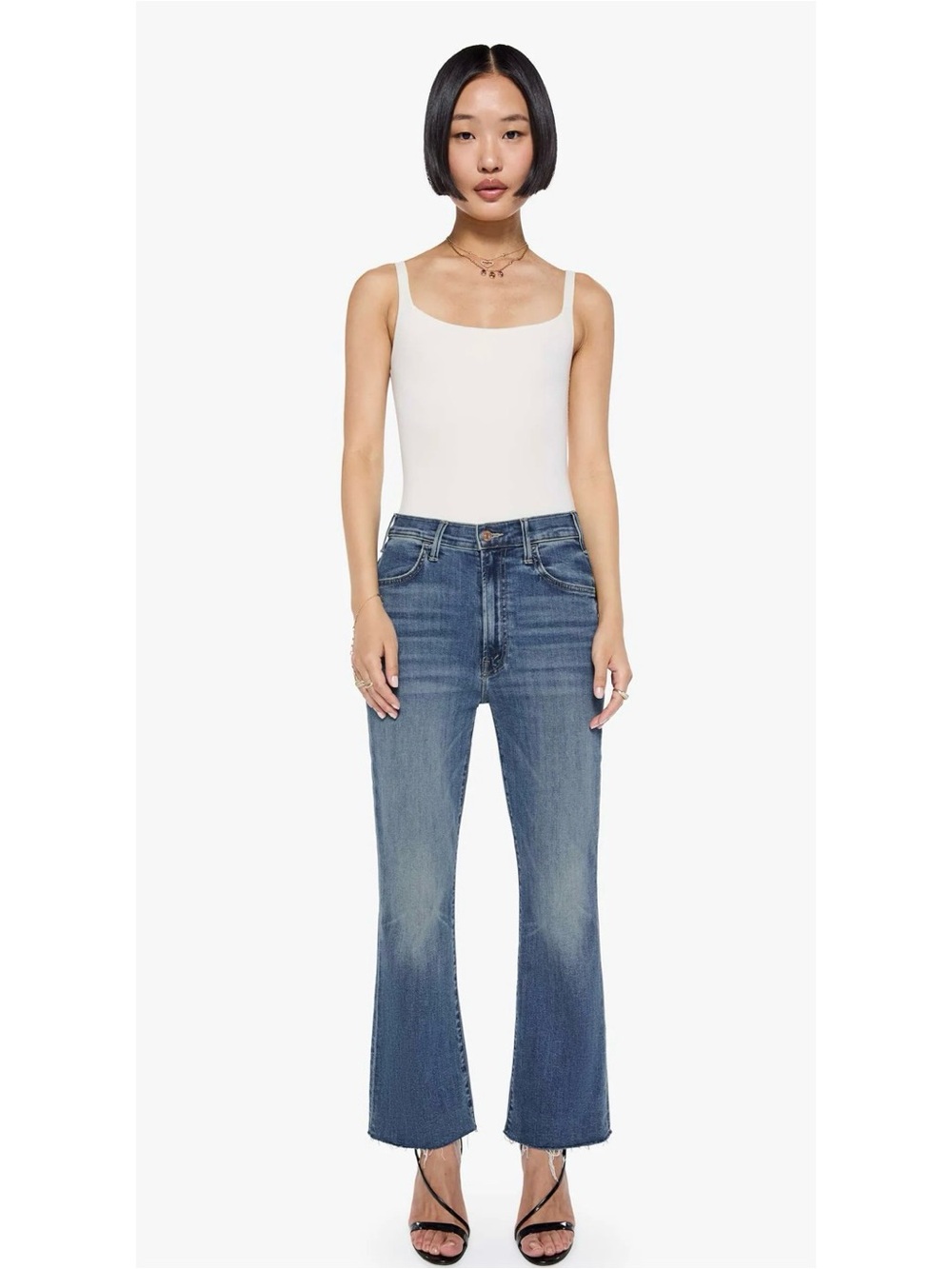 Classic Mid-Rise Blue Bootcut Jeans